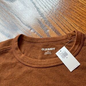 NWT Old Navy Burnt Siena Waffle Tee - Size Medium